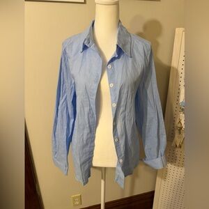 Light Blue Button-Up Cotton Shirt